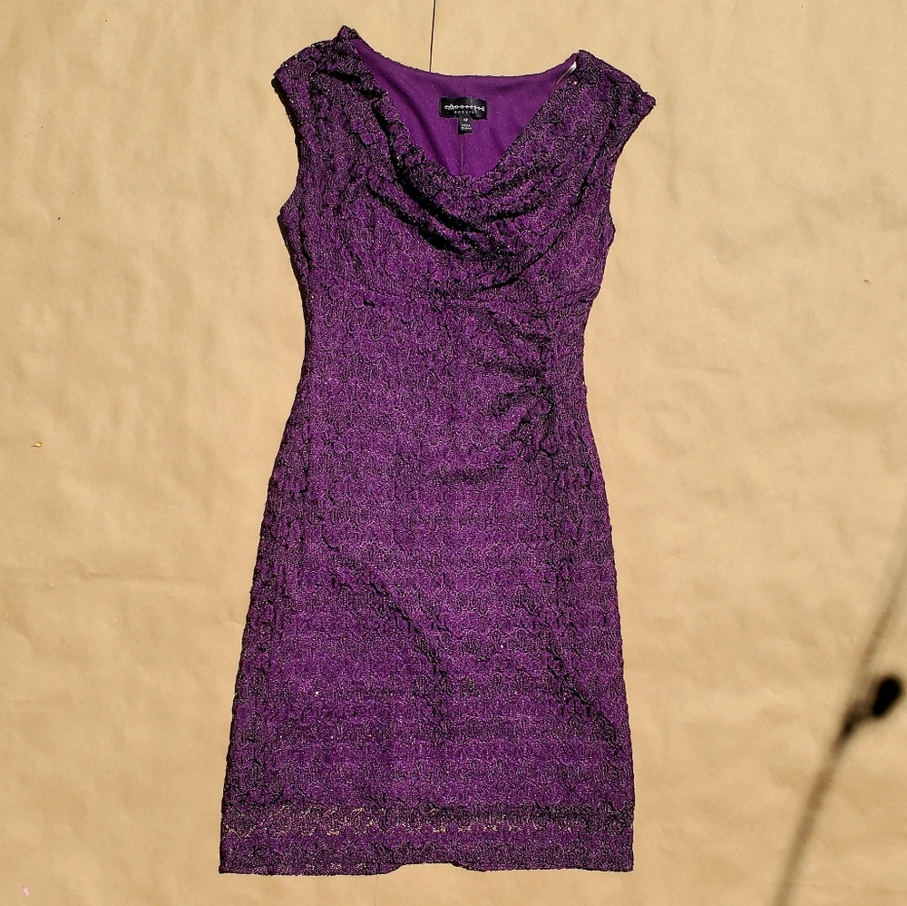 Fitted Knee Length Dress Size 4P